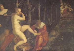 Jacopo Robusti Tintoretto Suzanna at Her Bath (mk05)